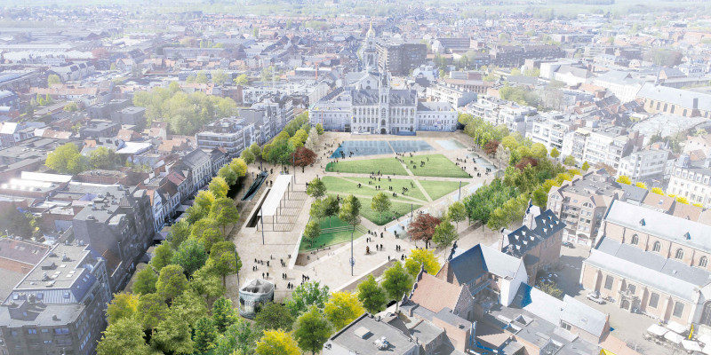 De Grote Markt wordt Onze Groene Markt.